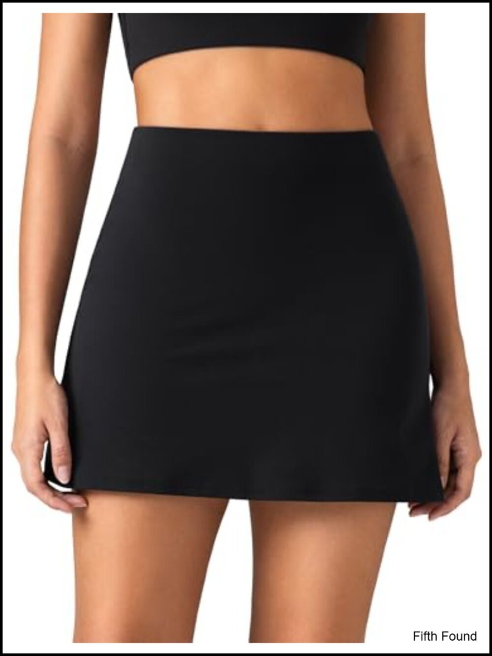 High Waisted Tennis Skort with Inner Shorts & Pockets A-Line Athletic Golf Skirt